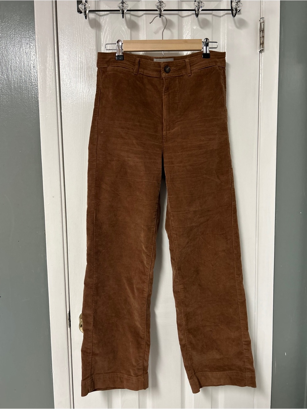 Everlane Corduroy Wide-Leg Pants in Brown